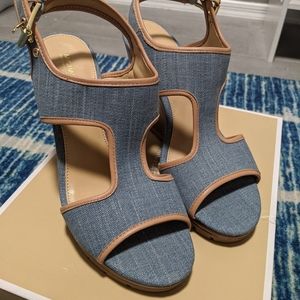 Michael kors espadrilles denim colored